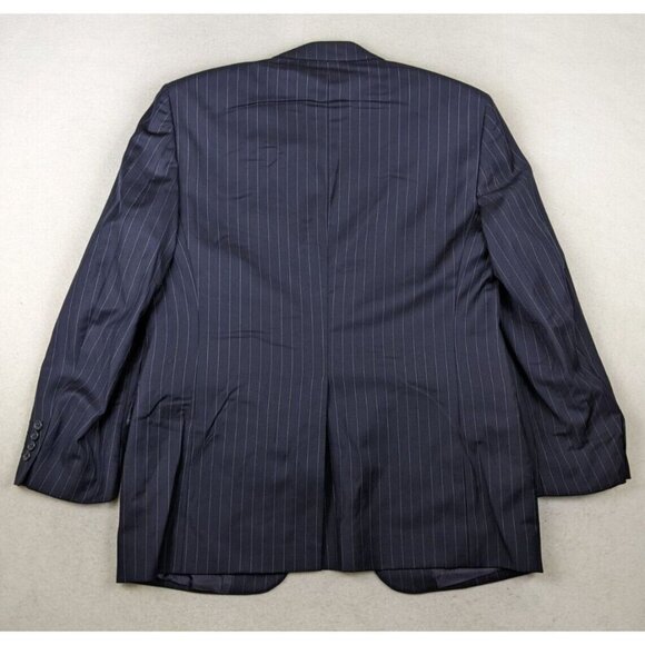 STAFFORD EXECUTIVE - MEN'S BLUE PINSTRIPE BLAZER JACKET SPORT COAT - SIZE 40R - Picture 11 of 12